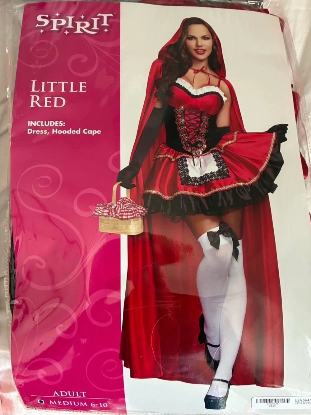 Spirit Red and Black Little Red Riding Hood Costume - Picture 1 of 2